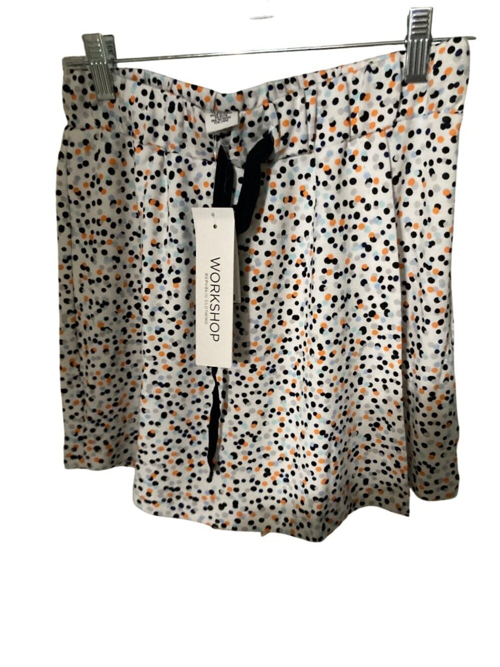 Womens Workshop Republic Clothing Skort with Pastel Dots Small NWT